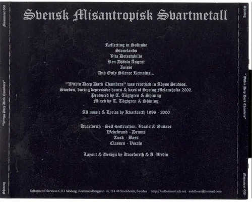 I - Within Deep Dark Chambers